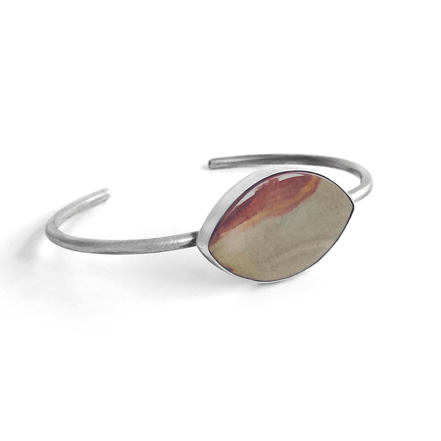 Jasper & Sterling Silver Cuff Bracelet
