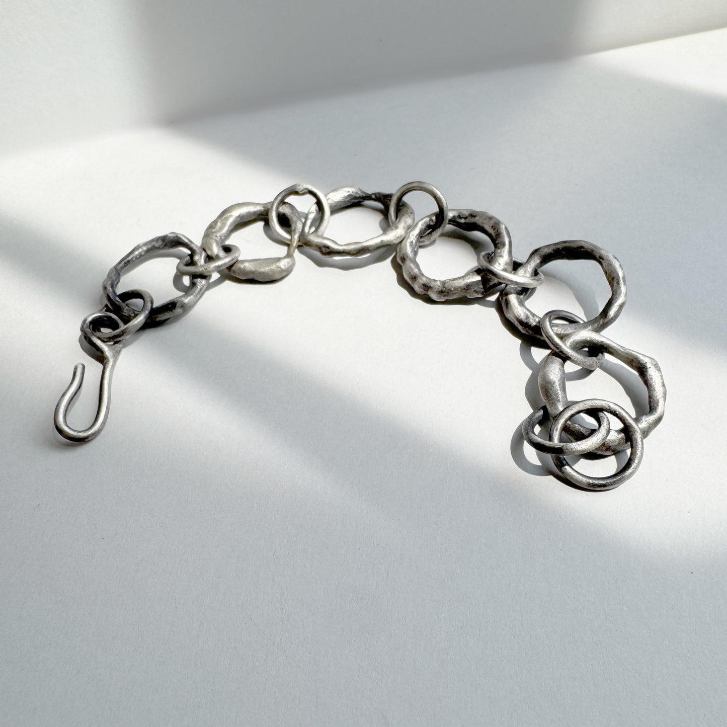 Organic "remnants" link bracelet
