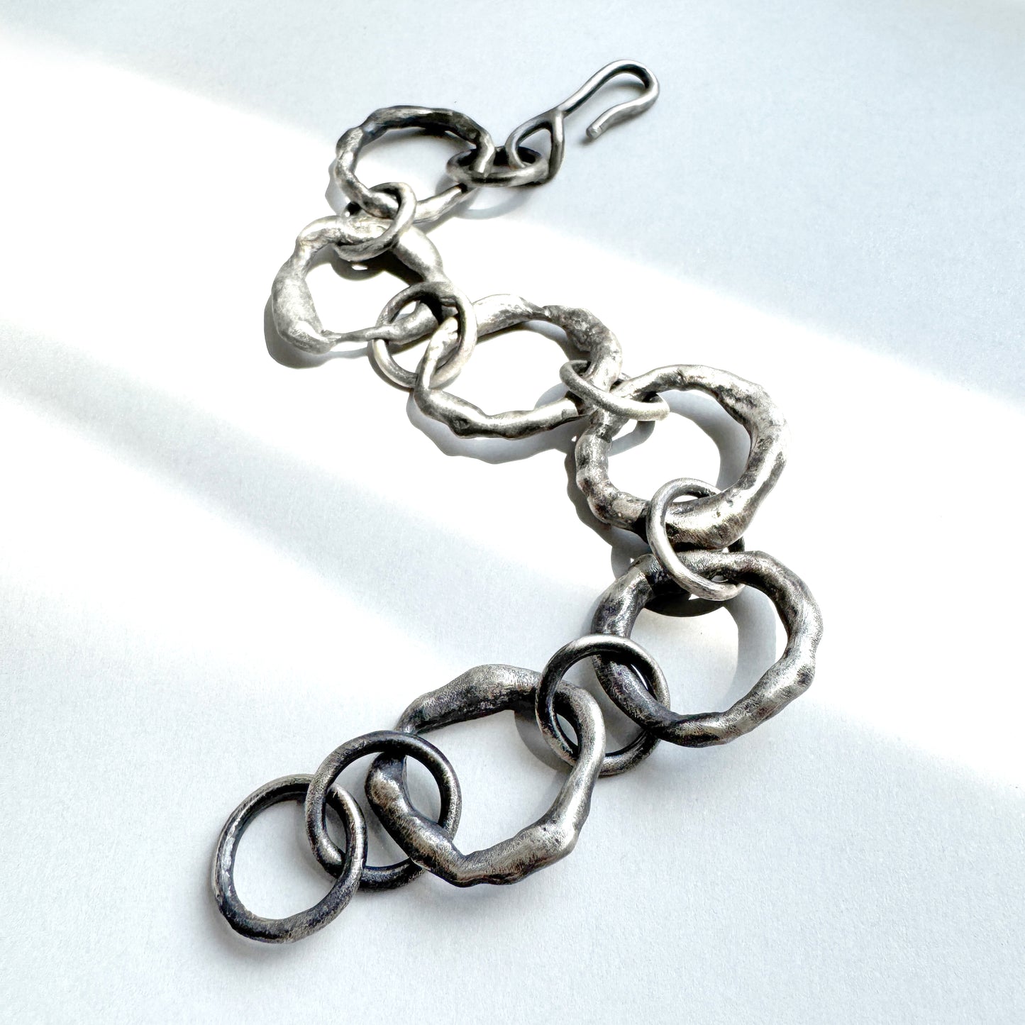 Organic "remnants" link bracelet
