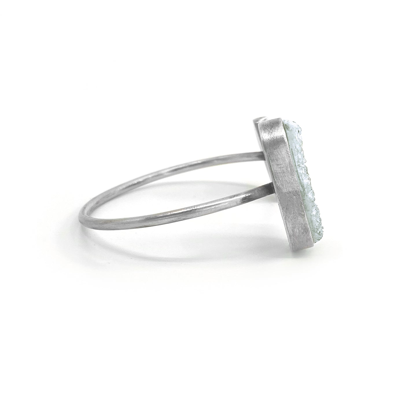 Druzy & Jasper Double Bezel Bracelet – Sterling Silver