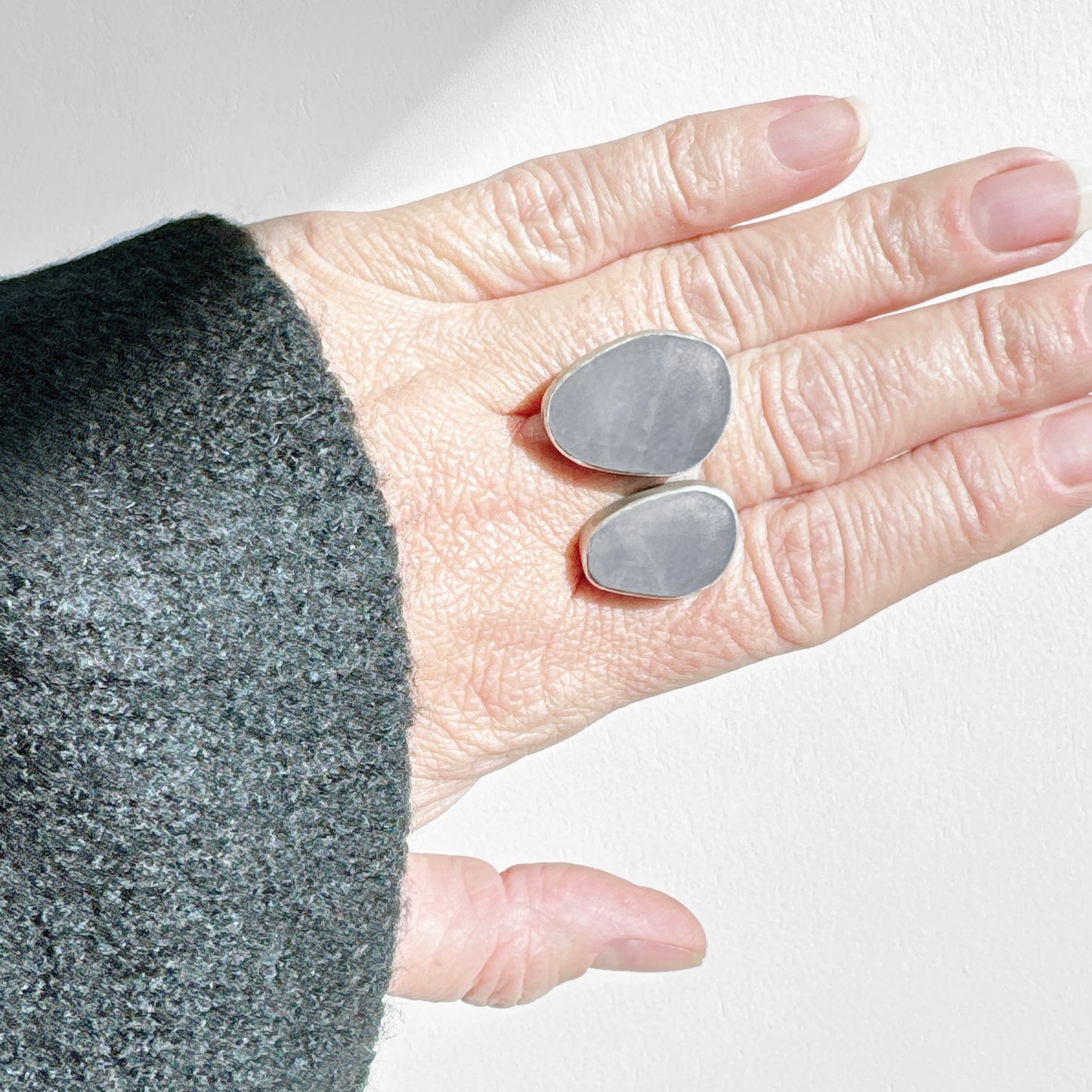 Double amazonite ring