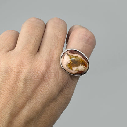 Mexican cantera opal ring