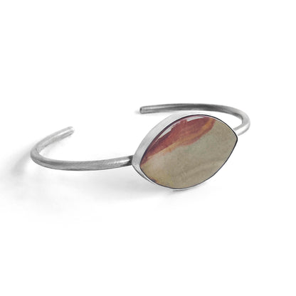 Jasper & Sterling Silver Cuff Bracelet