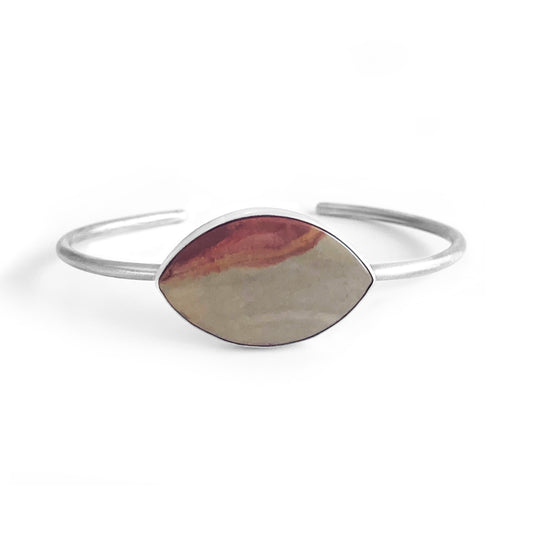 Jasper & Sterling Silver Cuff Bracelet