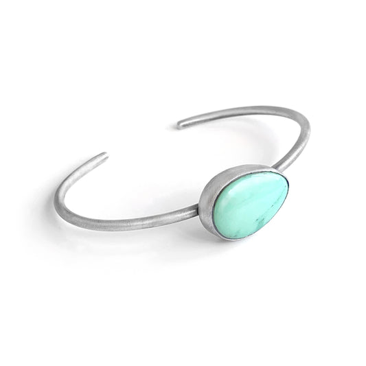 Minty Butterfly Wing Cuff – Sterling Silver