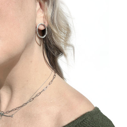 Organic hammered hoops - medium