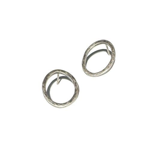 Organic hammered hoops - medium