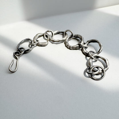 Organic "remnants" link bracelet