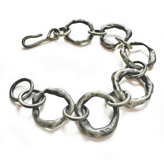 Organic "remnants" link bracelet