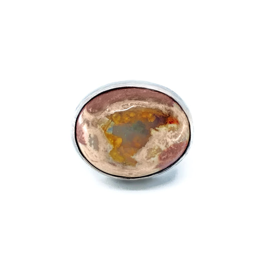 Mexican cantera opal ring