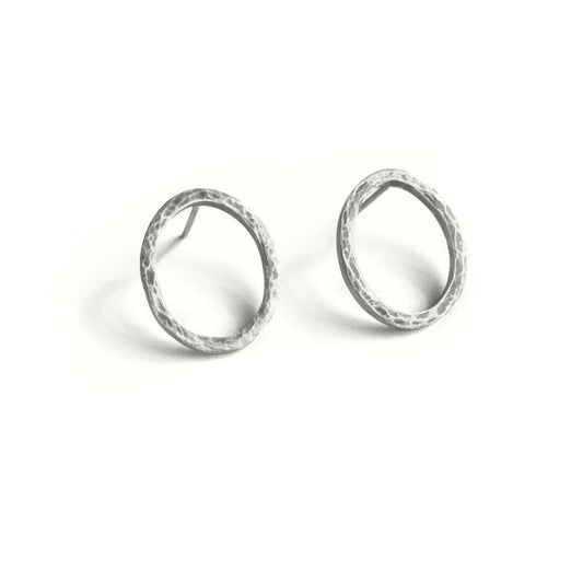 Organic textured hoops - small