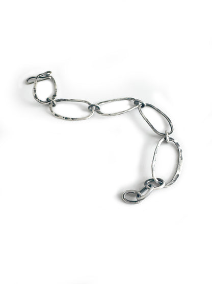 Large organic link bracelet