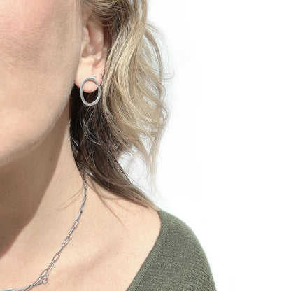 Organic textured hoops - small